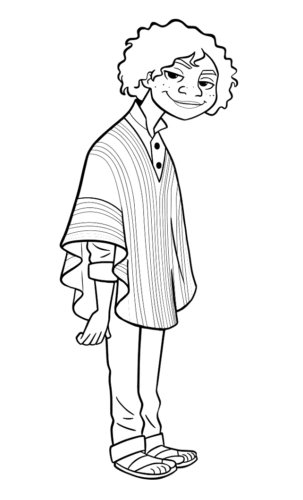 Encanto Camilo coloring page for children