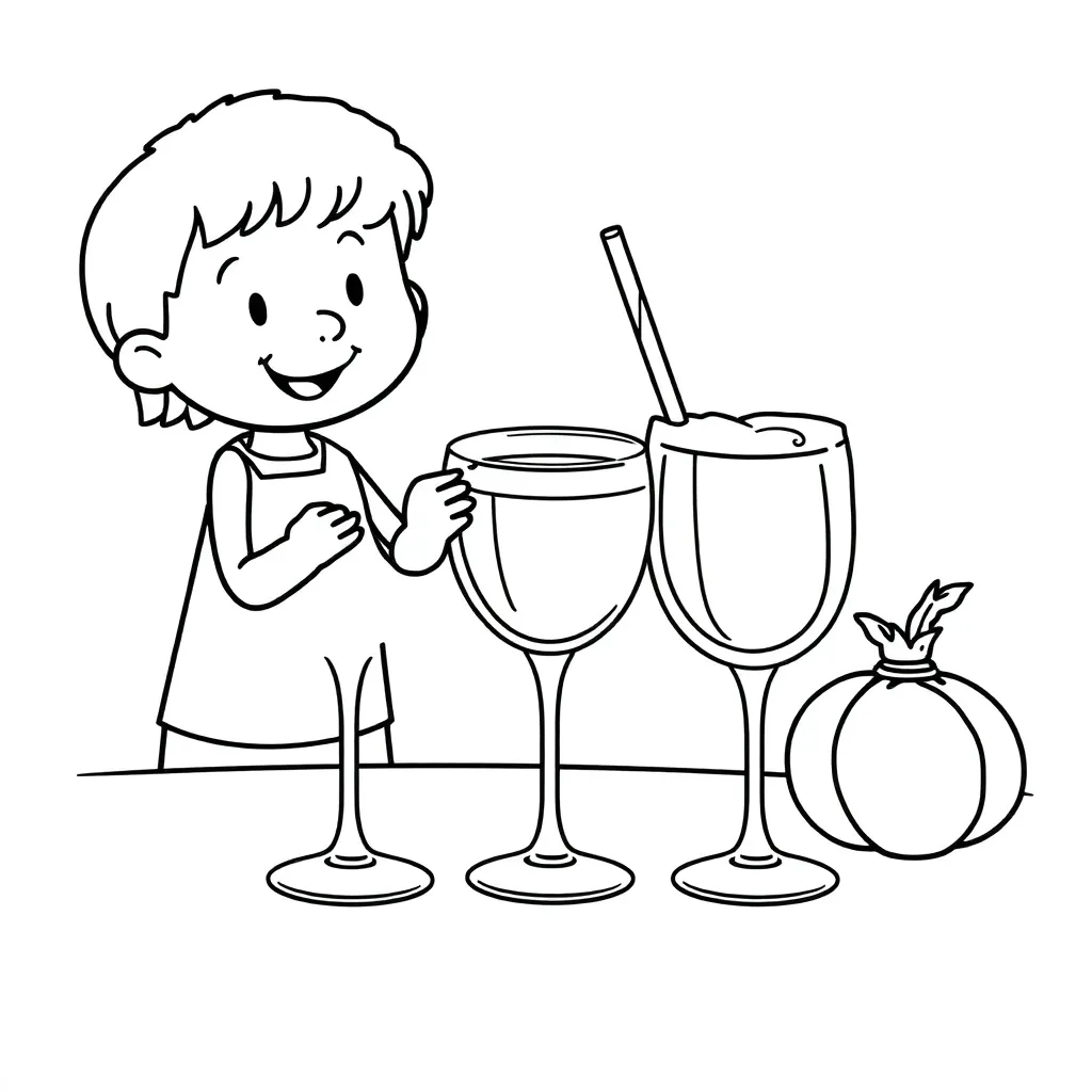 Eten Drinken Gezond Voedsel Maaltijd coloring page for children