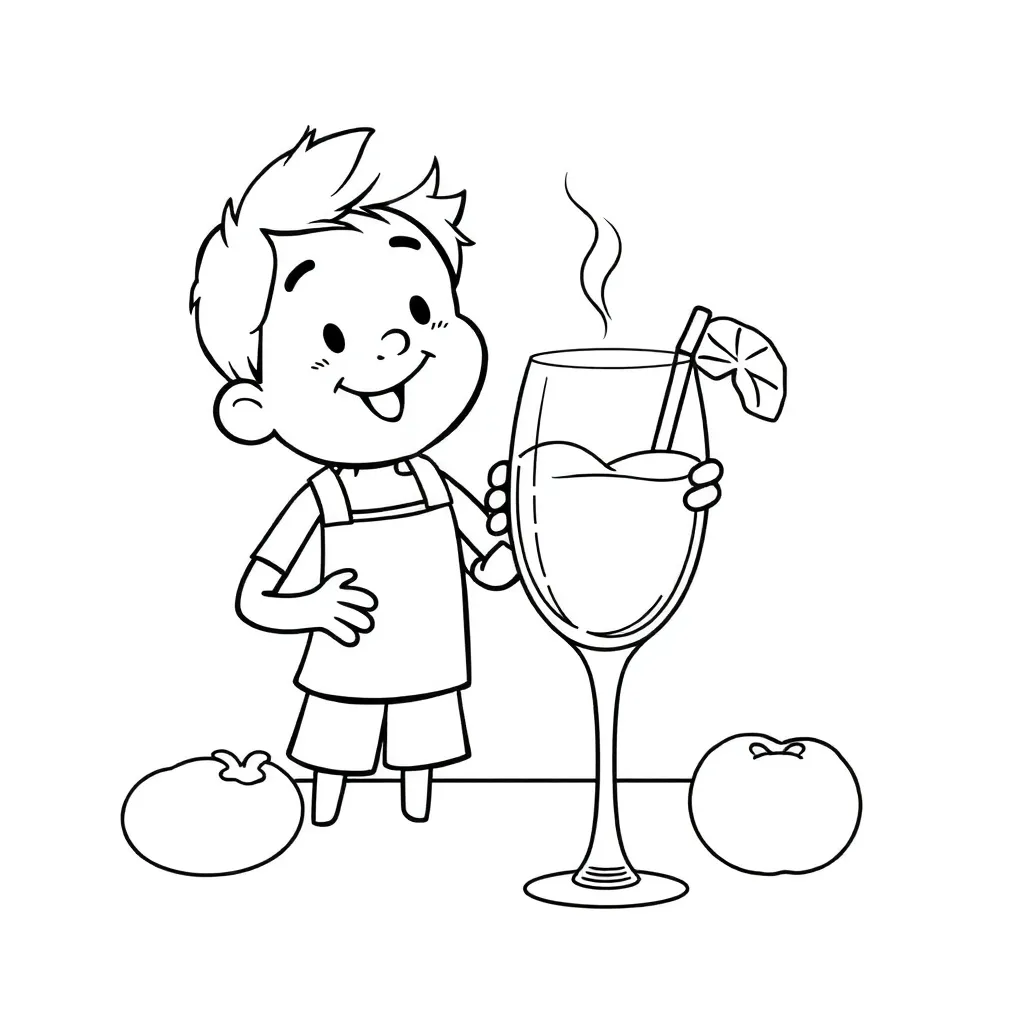 Eten Drinken Gezond Voedsel Maaltijd coloring page for children