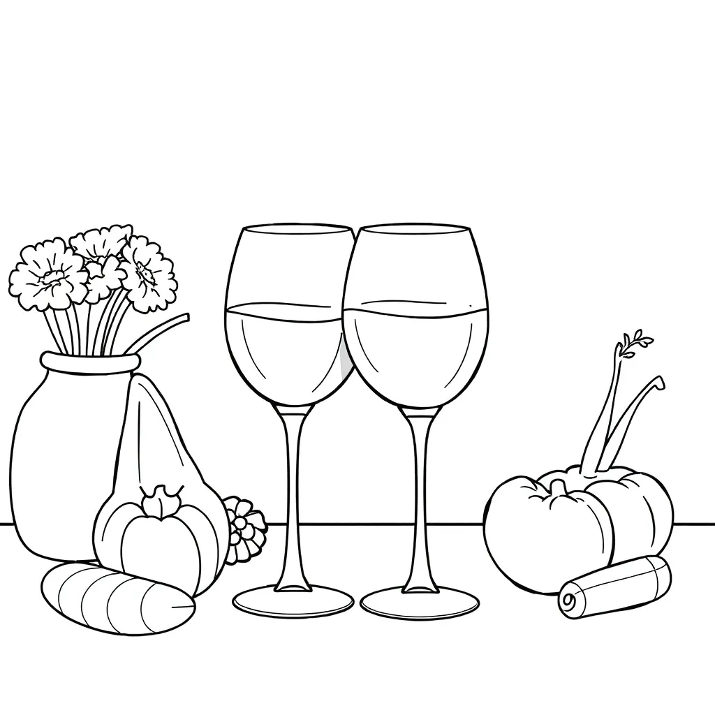 Eten Drinken Gezond Voedsel Maaltijd coloring page for children