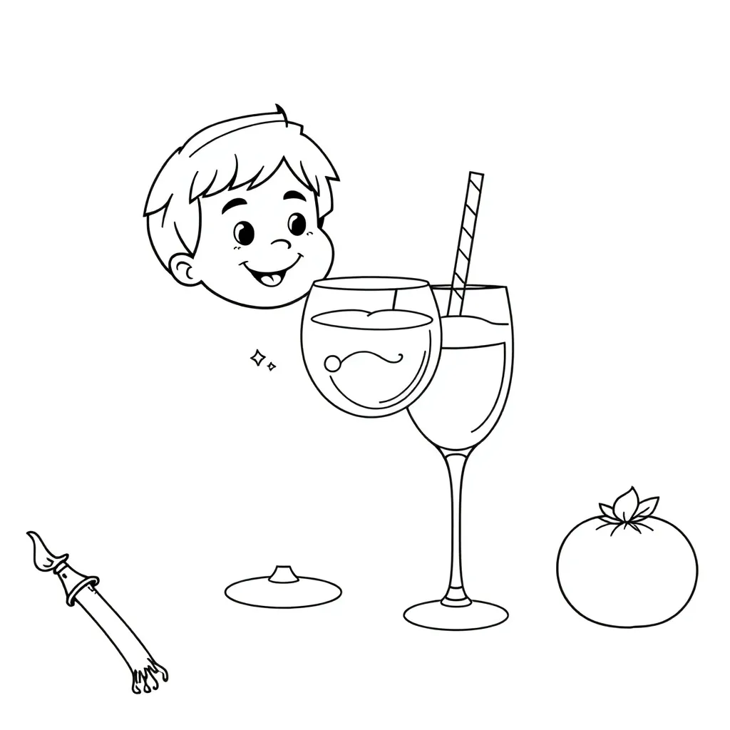 Maaltijd kleurplaten voorbeeld