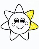 Facil coloring page for children