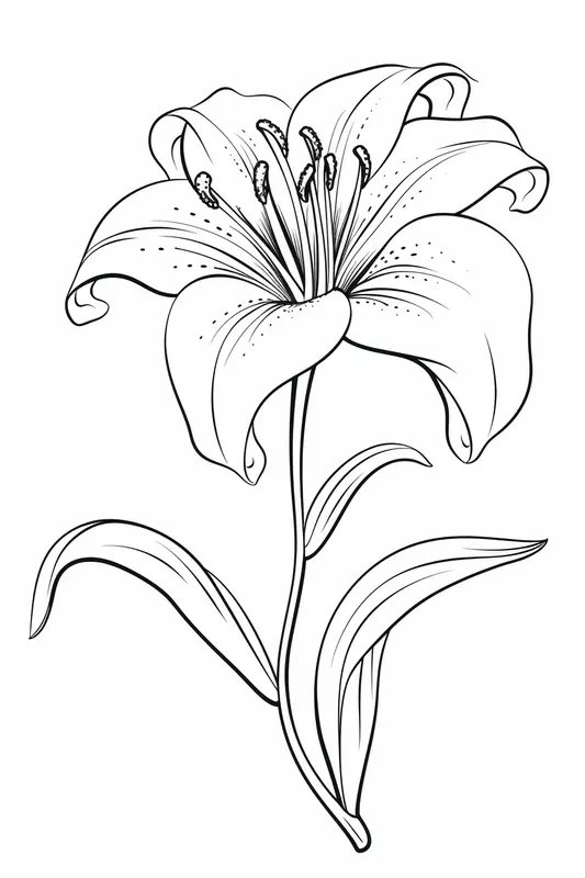 Fleur De Lys coloring page for children