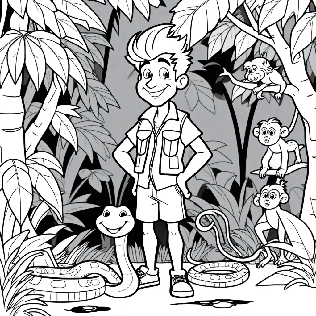freek vonk coloring page for children