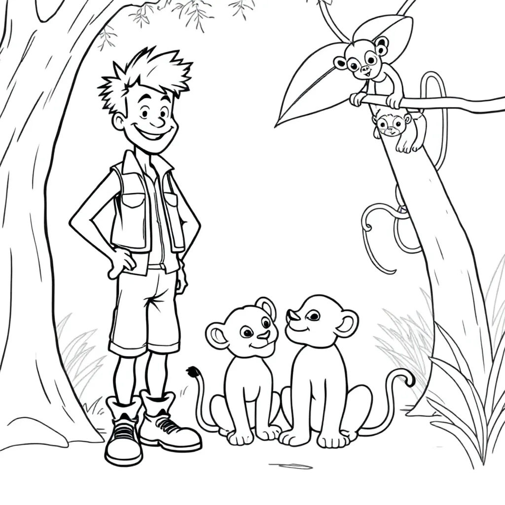 Freek Vonk kleurplaat voor kinderen