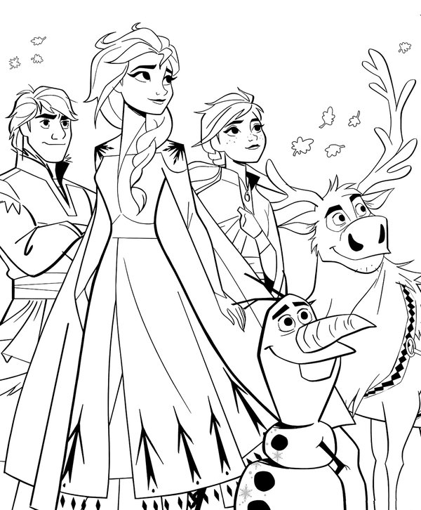 Frozen 2 Le Film coloring page for children