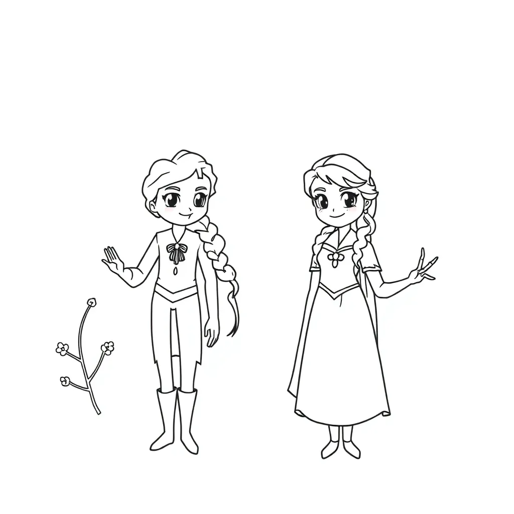 Frozen Disney Prinses Avontuur Magisch coloring page for children