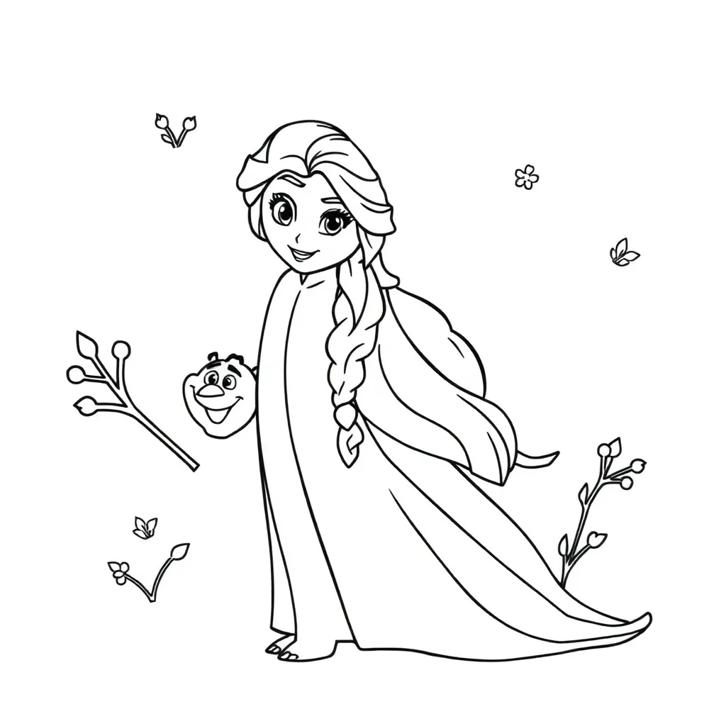 Frozen Prinses Avontuur Disney Magisch coloring page for children