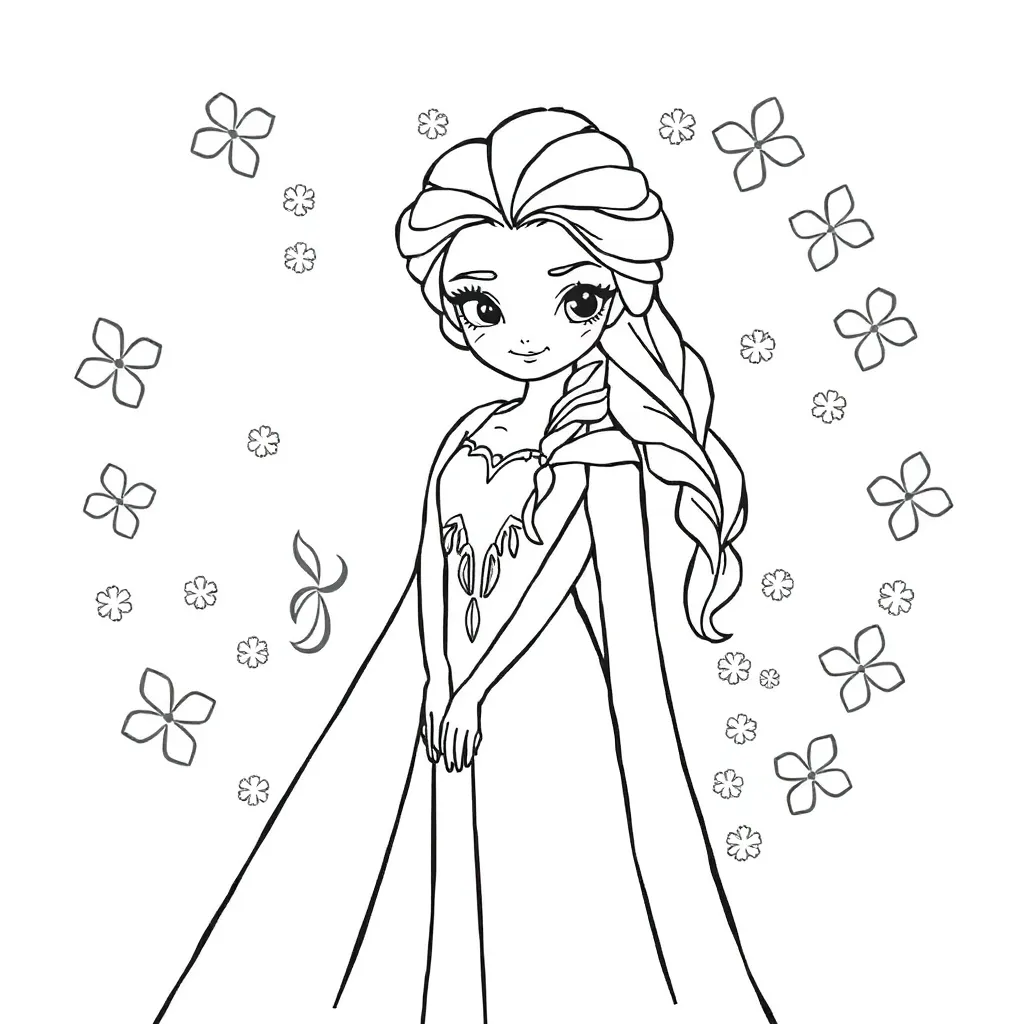 Frozen Prinses Avontuur Disney Magisch coloring page for children