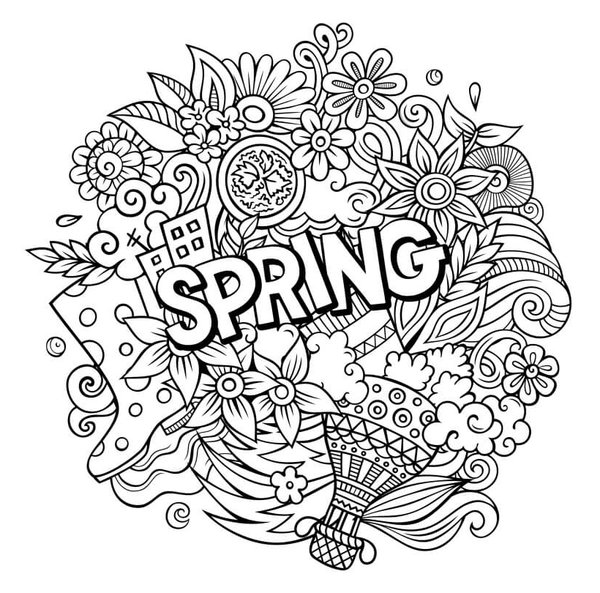 Frühling in Briefen coloring page for children