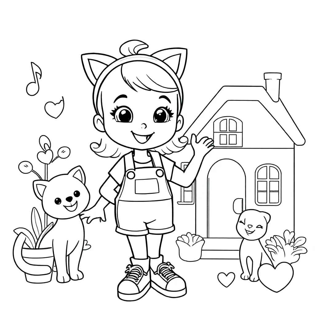 Gabby coloring page for children