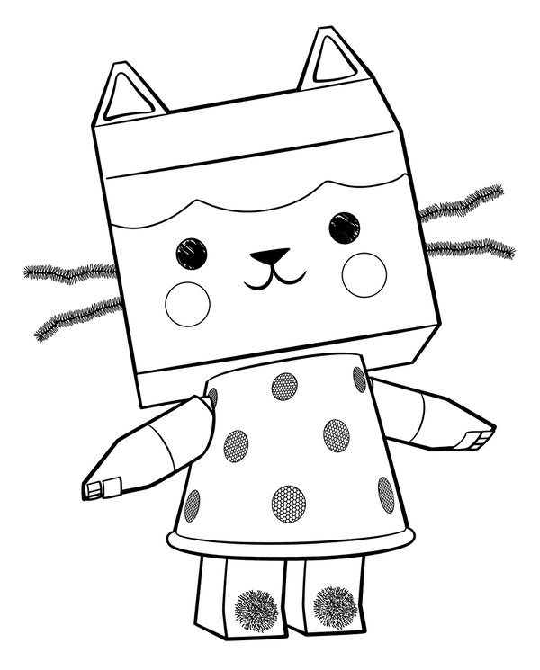 Gabbys Poppenhuis Babydoos coloring page for children