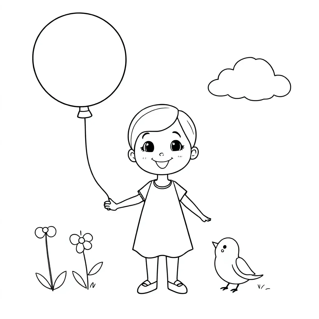 Feuille de coloriage gratuite Gaby - Feuille de coloriage pour enfants