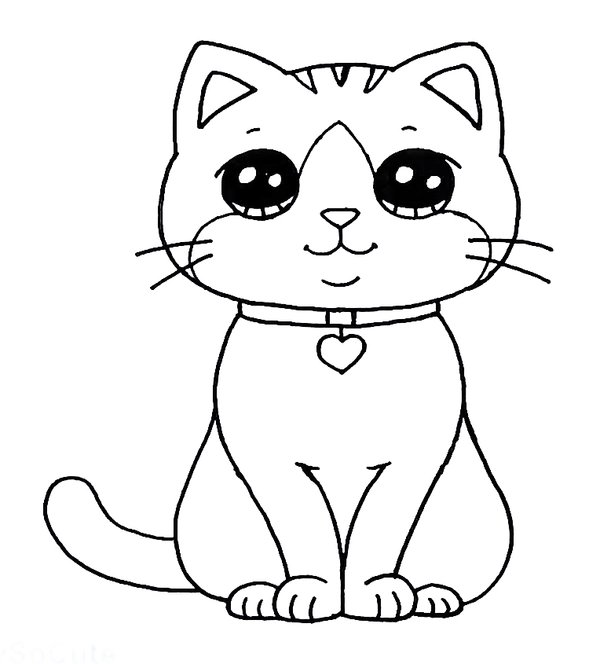 Garde De Chat coloring page for children