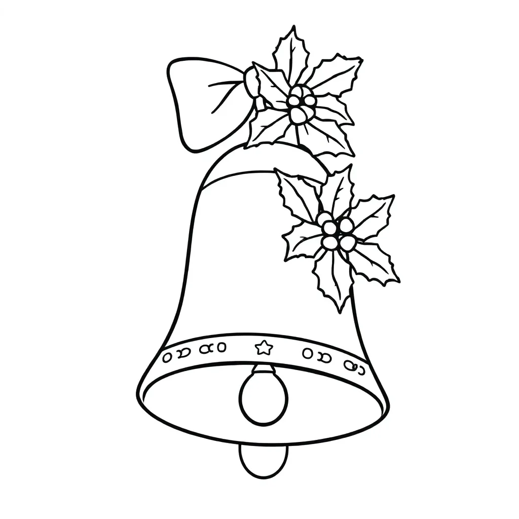 Grote Kerstklok Hulst Feestdagen Kerst Seizoenen coloring page for children