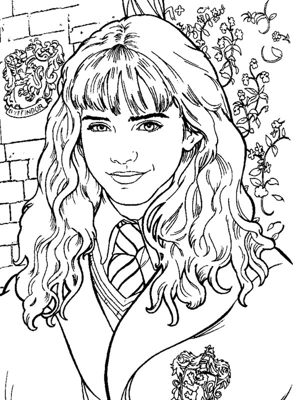 Harry Potter Hermine Granger coloring page for children
