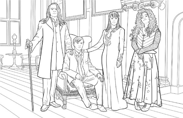 Harry Potter Slytherin House coloring page for children
