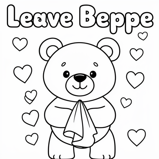 Hartjes en beer met zakdoek