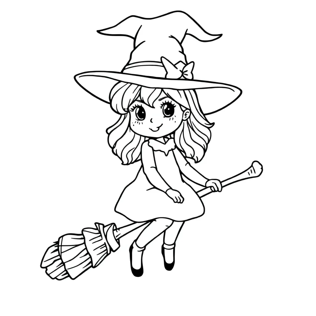 Heksen Fantasy Magisch Sprookjes Avontuur coloring page for children