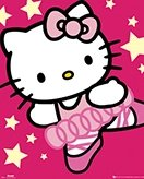 Hello Kitty coloring page for children