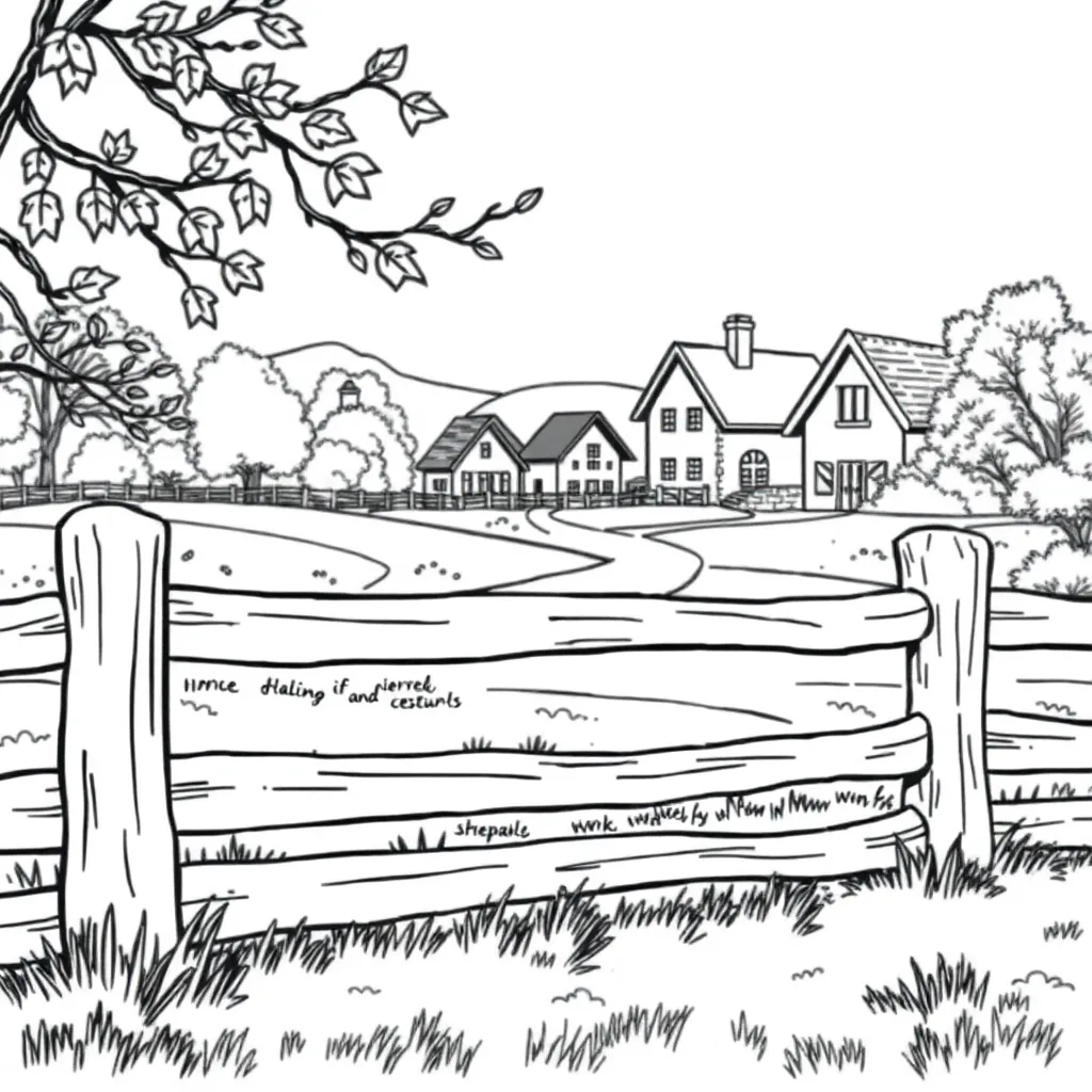 Herfst Seizoen Natuur Landelijk Bladeren coloring page for children