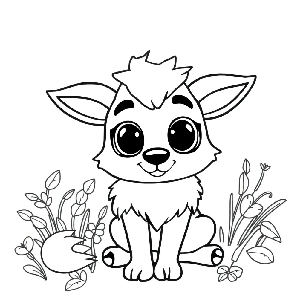 Hond Huisdier Trouw Schattig Speels coloring page for children