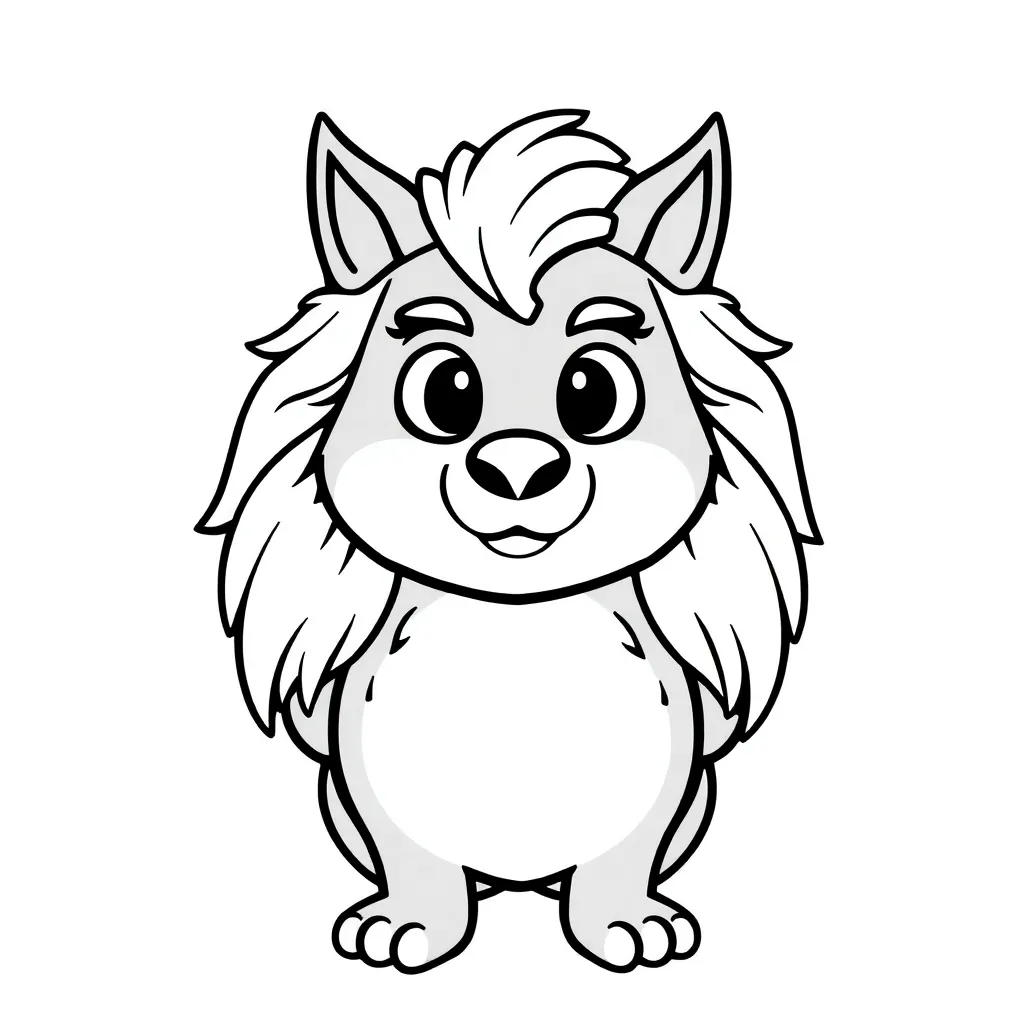 Hond Huisdier Trouw Schattig Speels coloring page for children