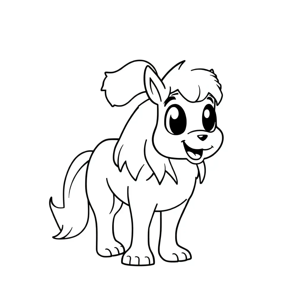 Hond Huisdier Trouw Schattig Speels coloring page for children