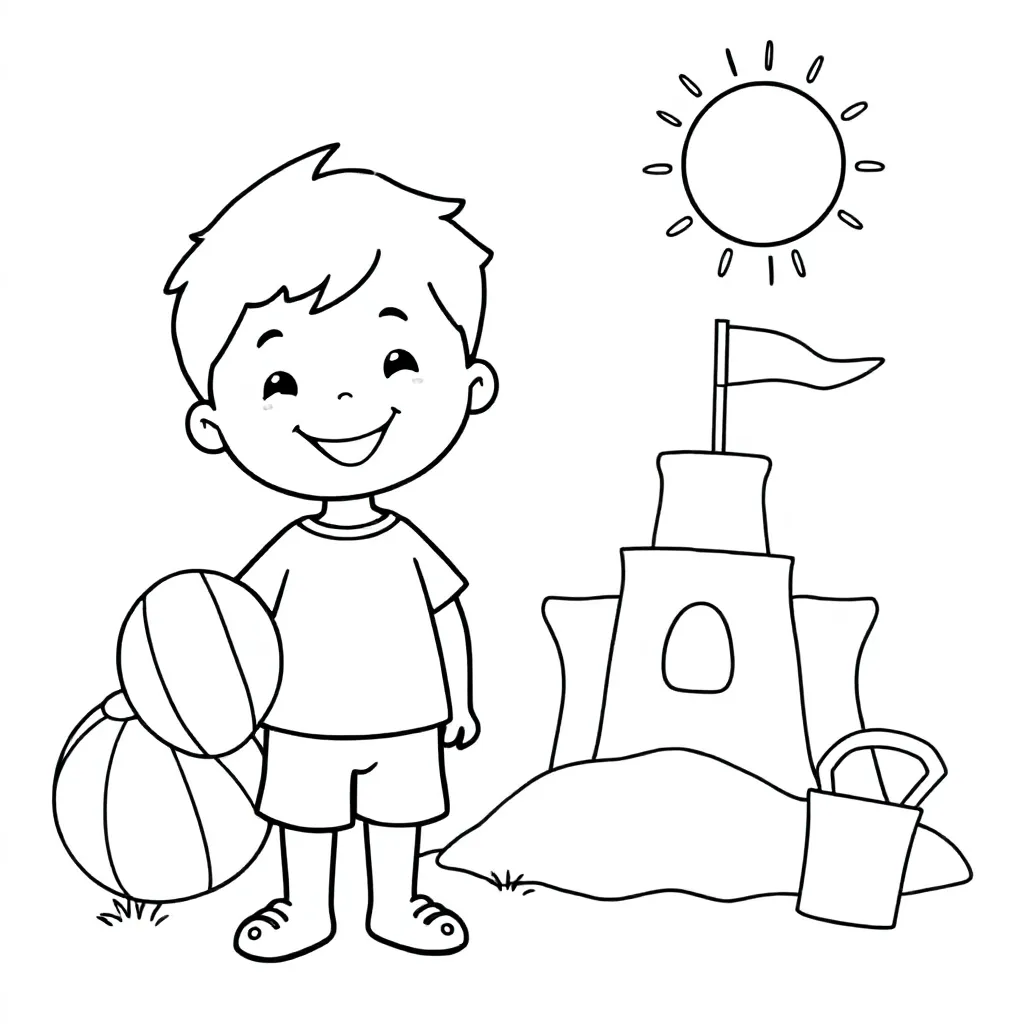 Iets Van Zomer coloring page for children