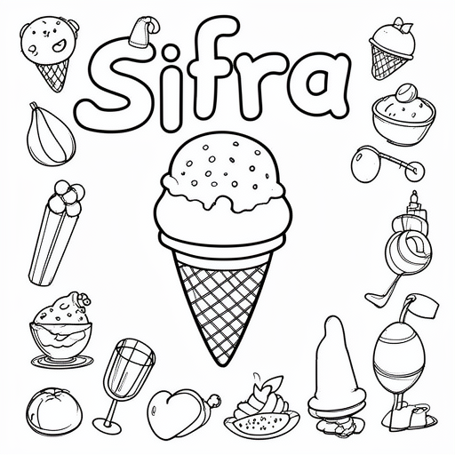 ijs bloem zon maan auto vogel cupcake hart ster kleurplaat voor kinderen