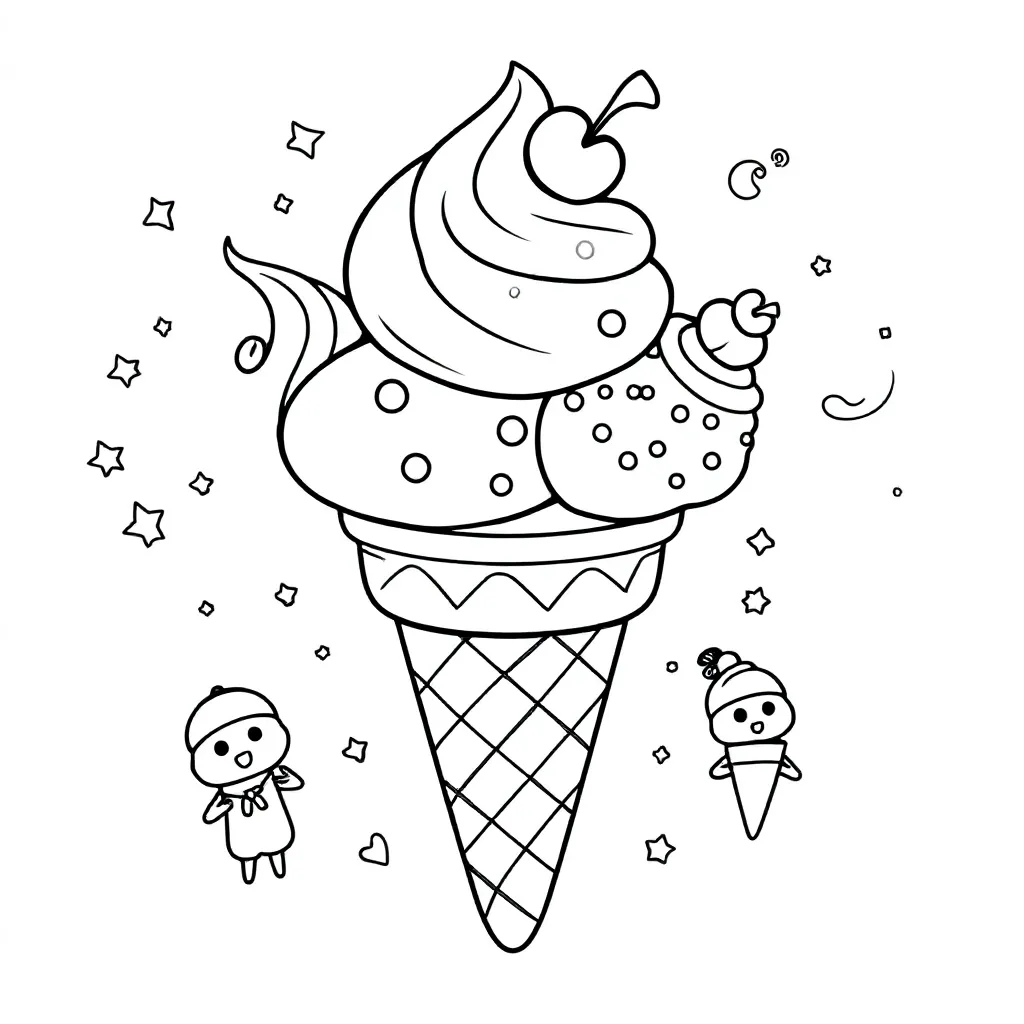 Ijsje coloring page for children