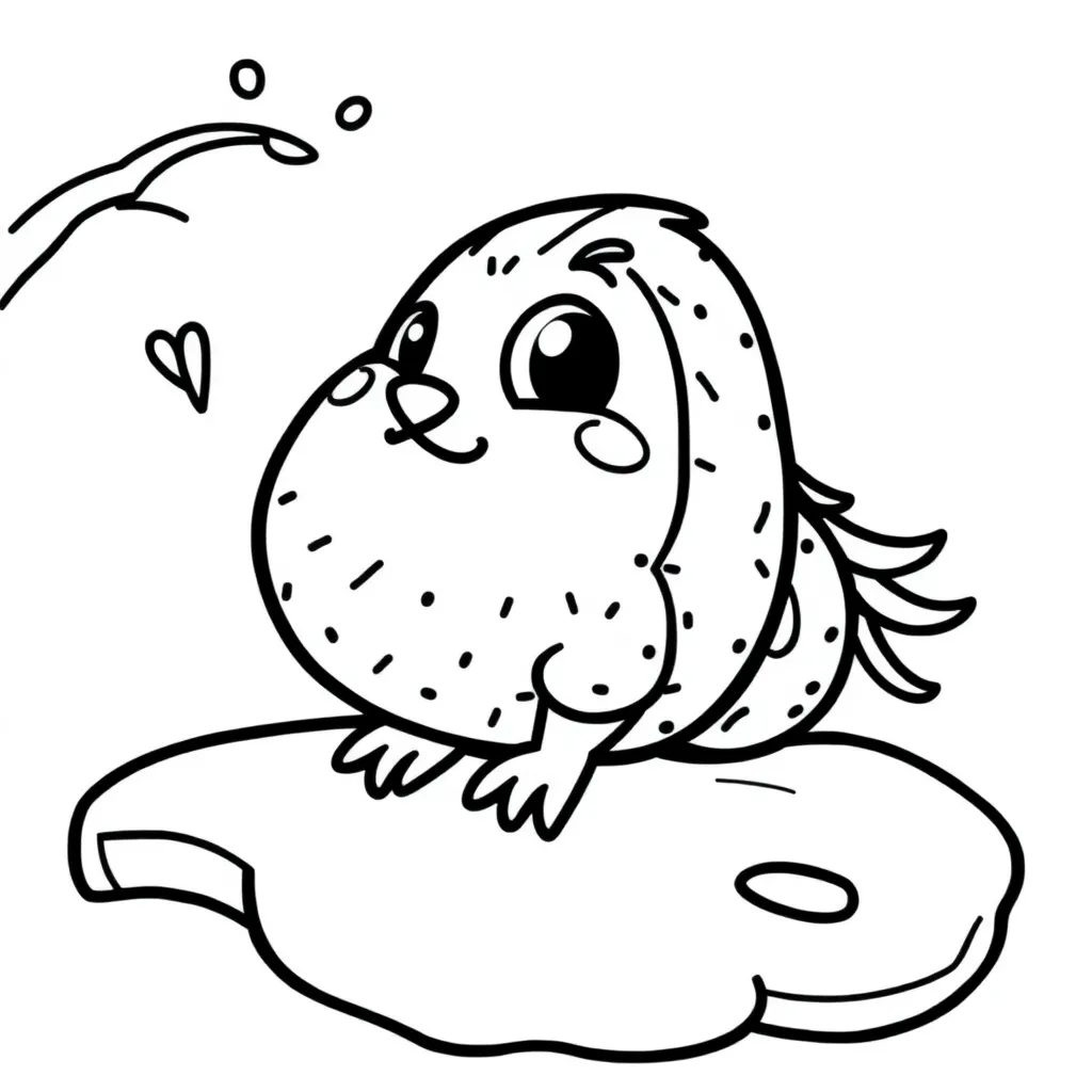 Ijsje Zomer Verkoeling Lekkernij Vrolijk coloring page for children