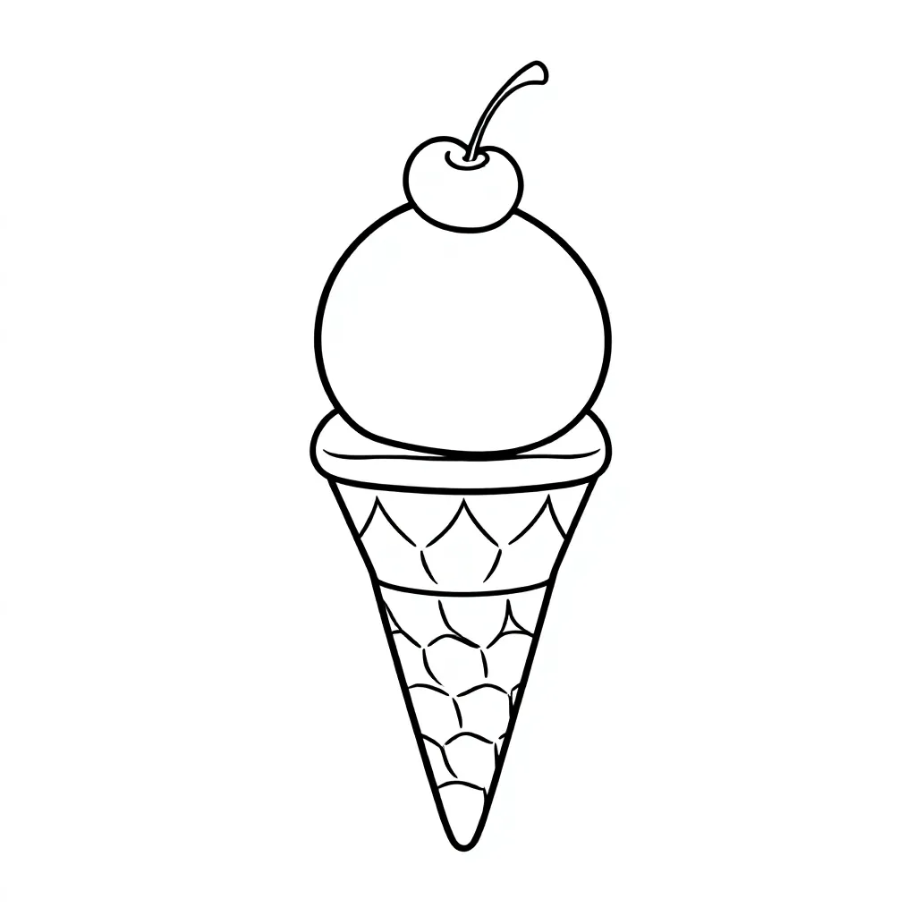 Ijsjes coloring page for children