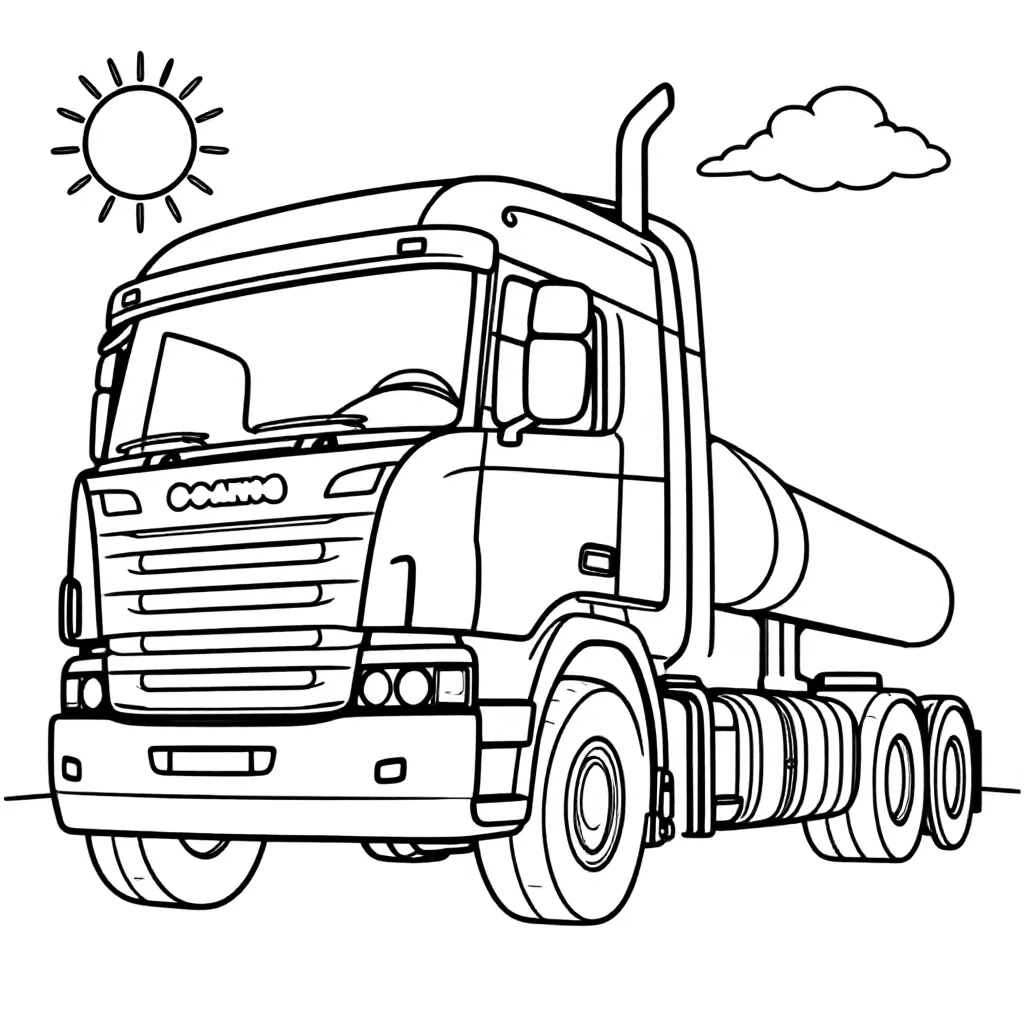 Img Srchttpswwwvlastuin Truckopbouwnlwp Contentgallerysca... coloring page for children