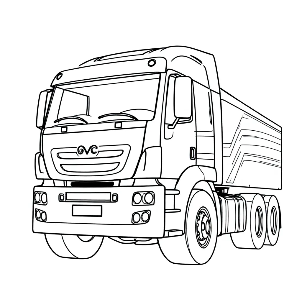 Iveco Petronas De Rooy coloring page for children