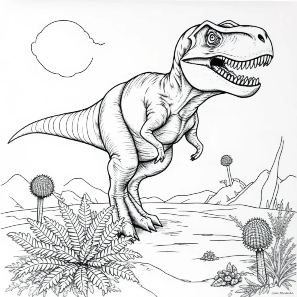 Park kleurplaten voorbeeld