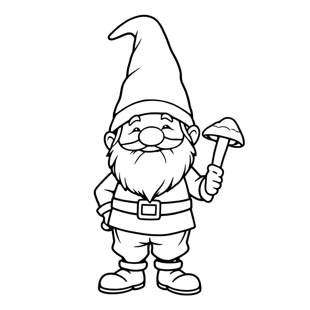 kabouter coloring page for children