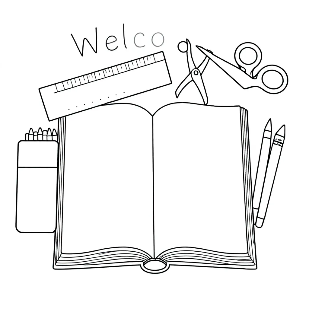 Kan Je Een Kleurplaat Genereren Waar Opstaat Welkom In 4J... coloring page for children