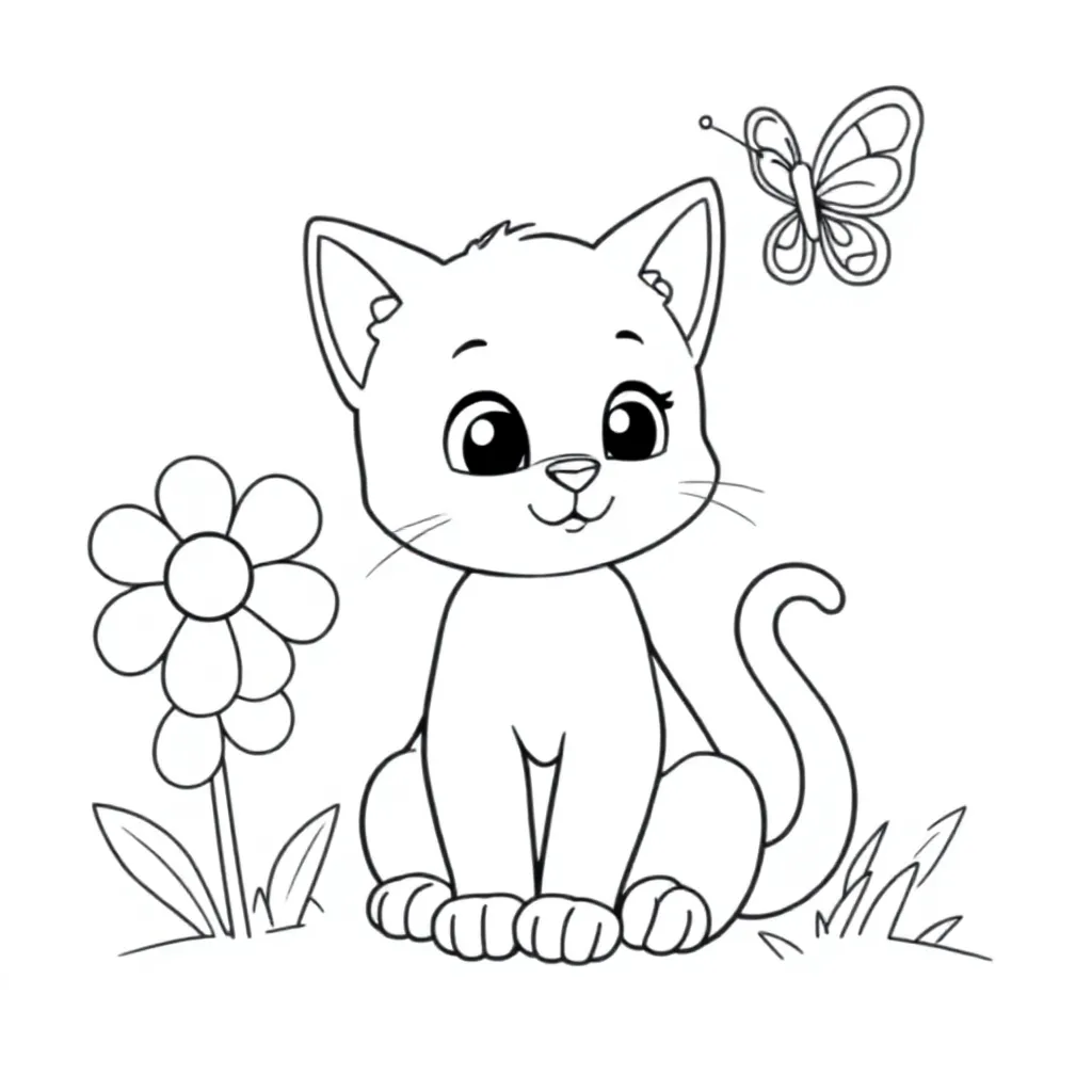 Katje coloring page for children