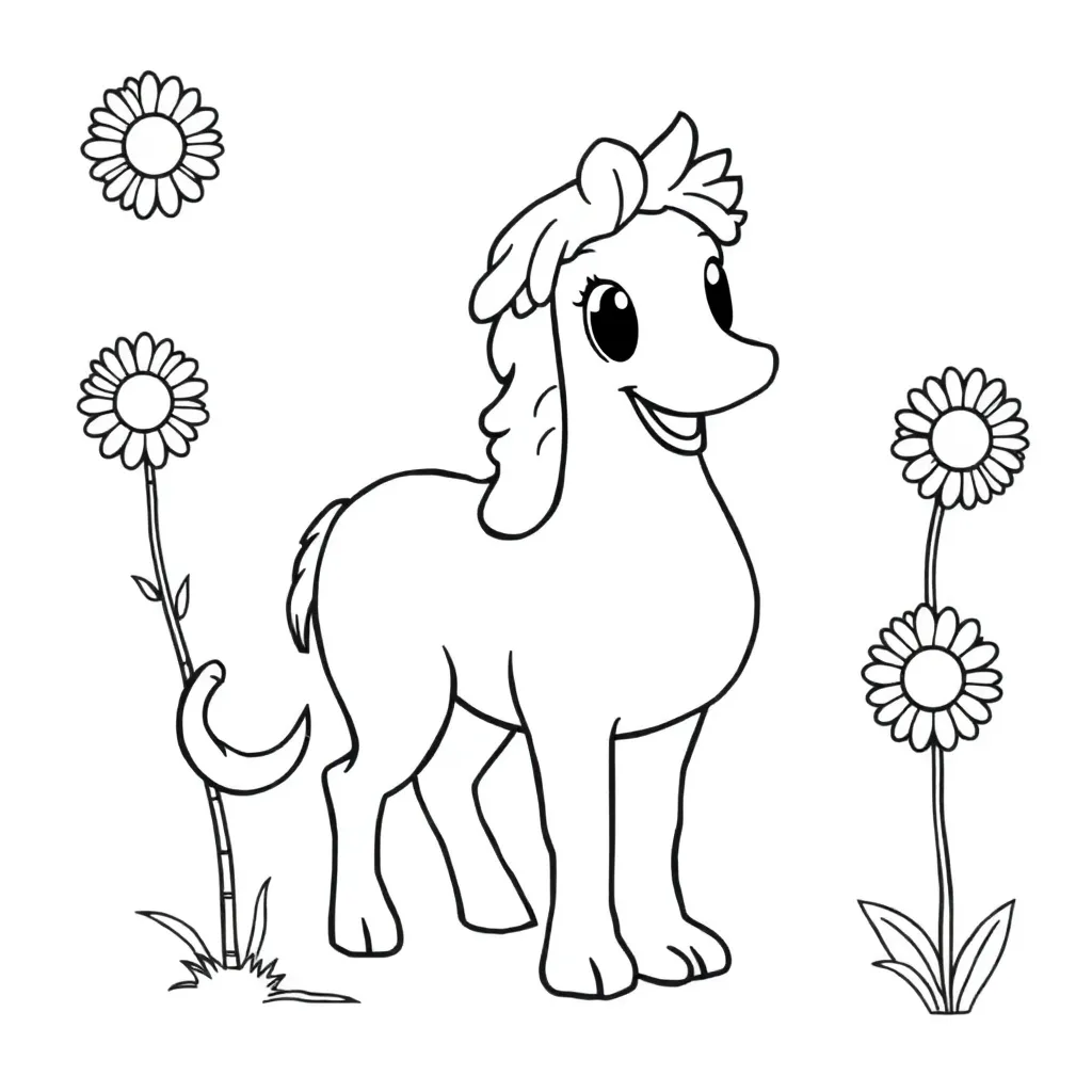 Kermis Attracties Nostalgisch Vrolijk Zomer coloring page for children