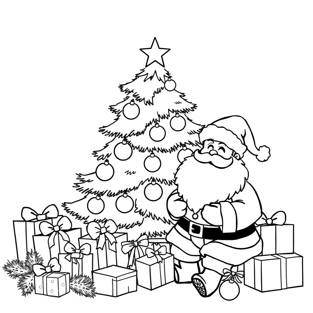 Kerstkoekje coloring page for children