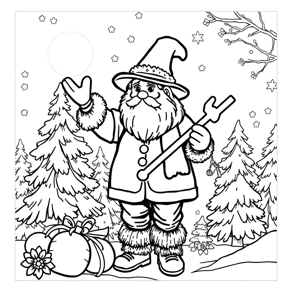 Kerstsneeuwman Feestdagen Kerst Seizoenen Winterpret coloring page for children