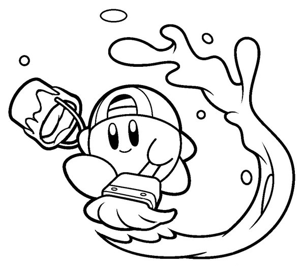 Kirby Verft coloring page for children