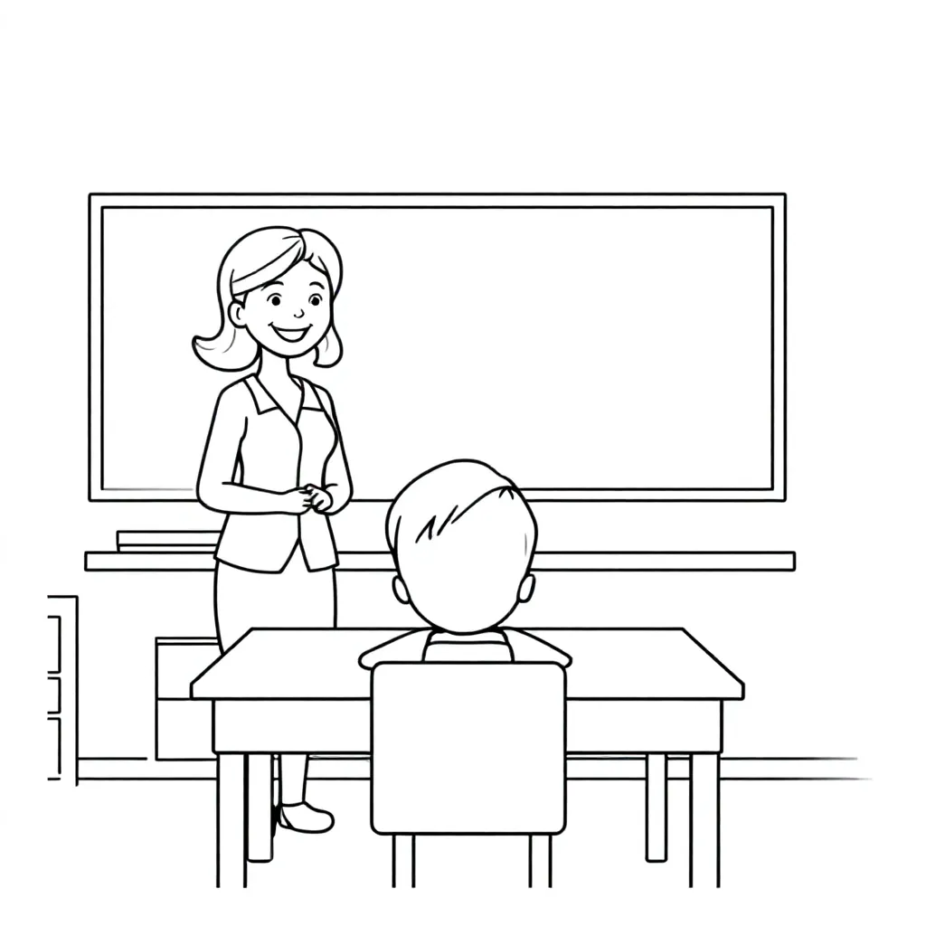 Kleurplaat Klas Met 28 Leerlingen 11 Meisjes 17 Jongens E... coloring page for children