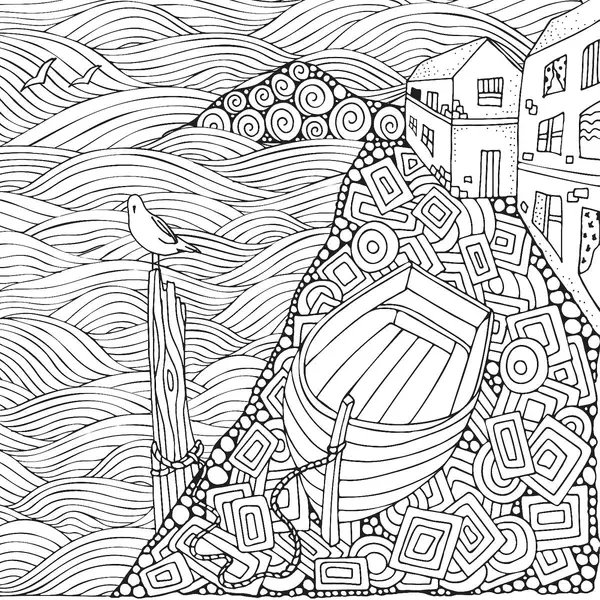 Bateau D Art Pour Adultes coloring page for children