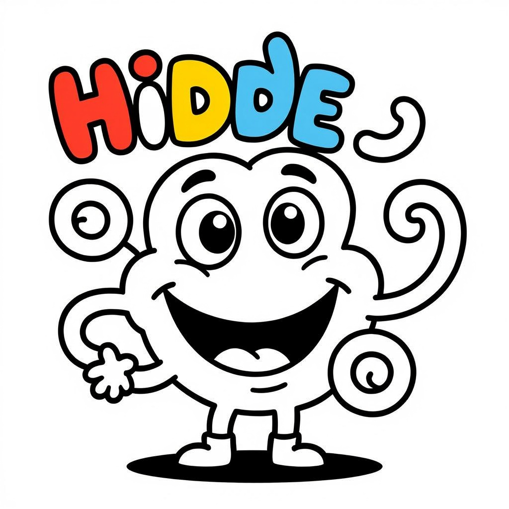 doodles coloring page for children