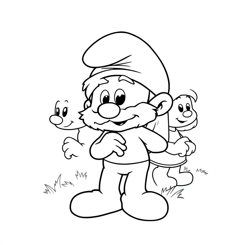 Smurfen Cartoon Avontuur Creatief Kindertekening coloring page for children