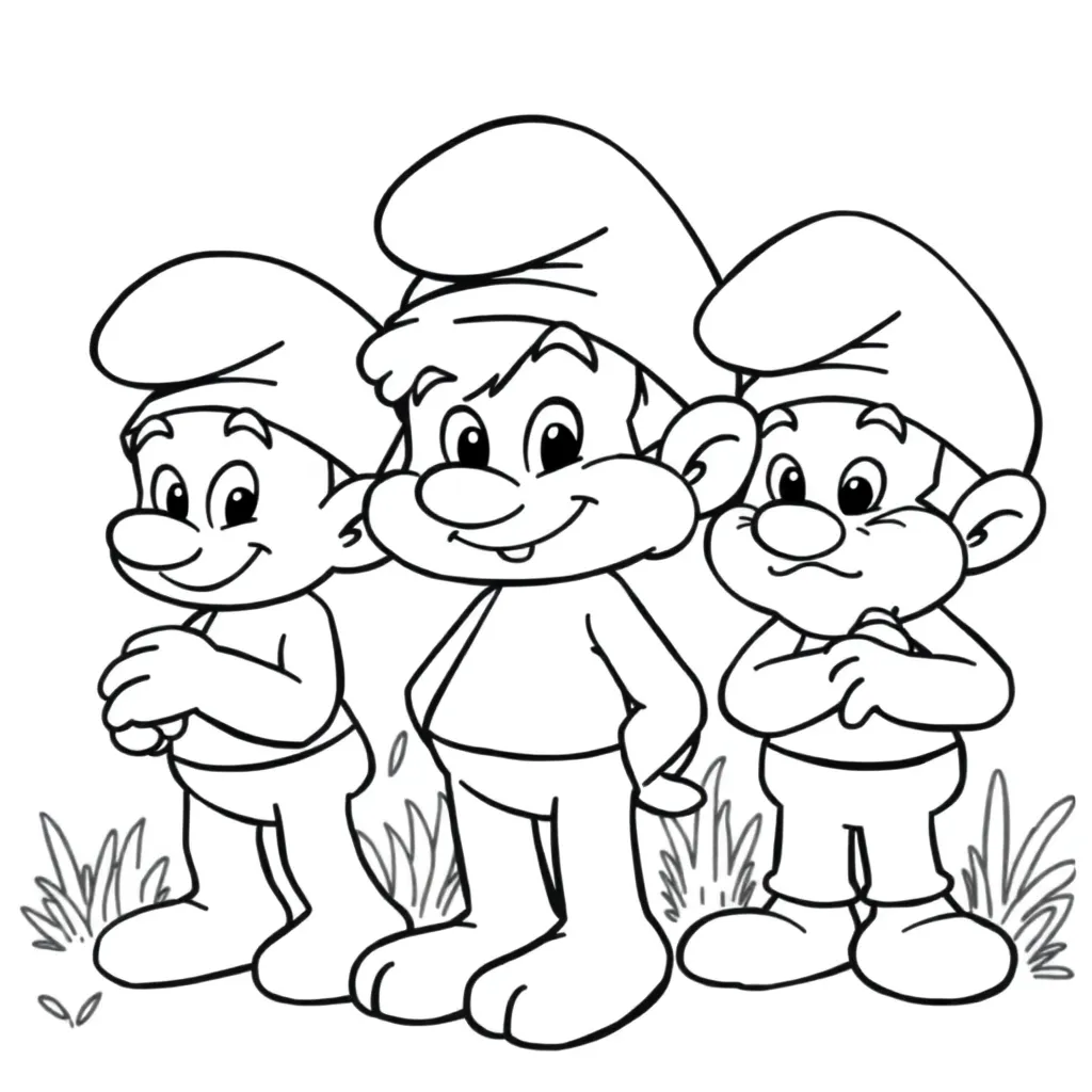 Smurfen Cartoon Avontuur Creatief Kindvriendelijk coloring page for children