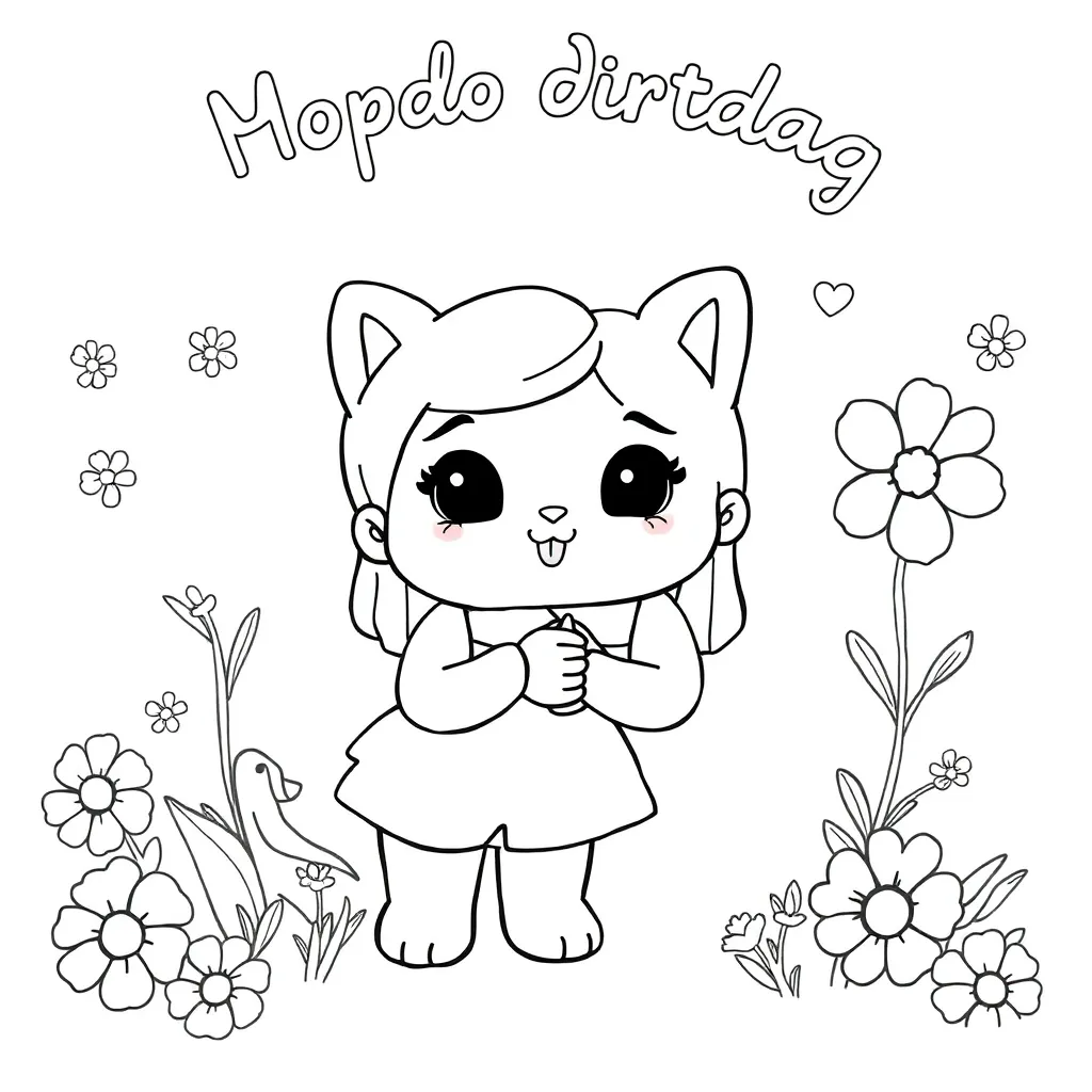 Feuille de coloriage pour enfants