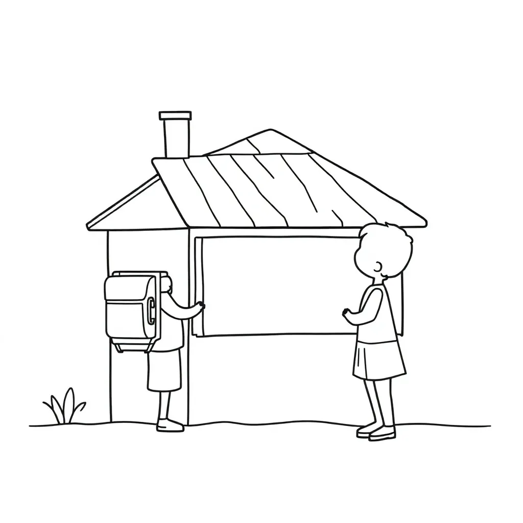 Feuille de coloriage pour enfants